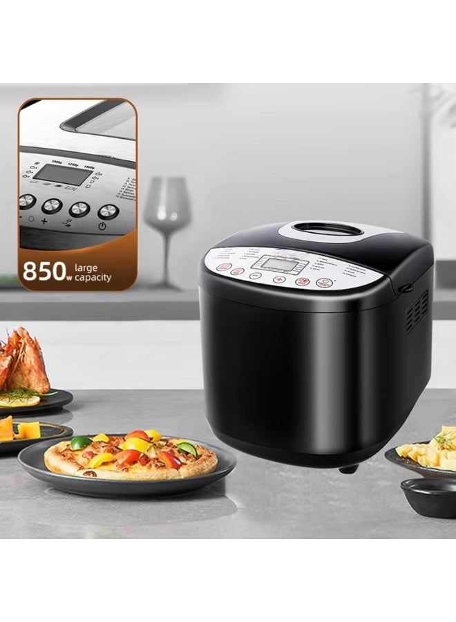 Tradeo Automatic Bread Maker Machine 850W Multi-Function Digital Dough & Baking Oven Black - Image 1